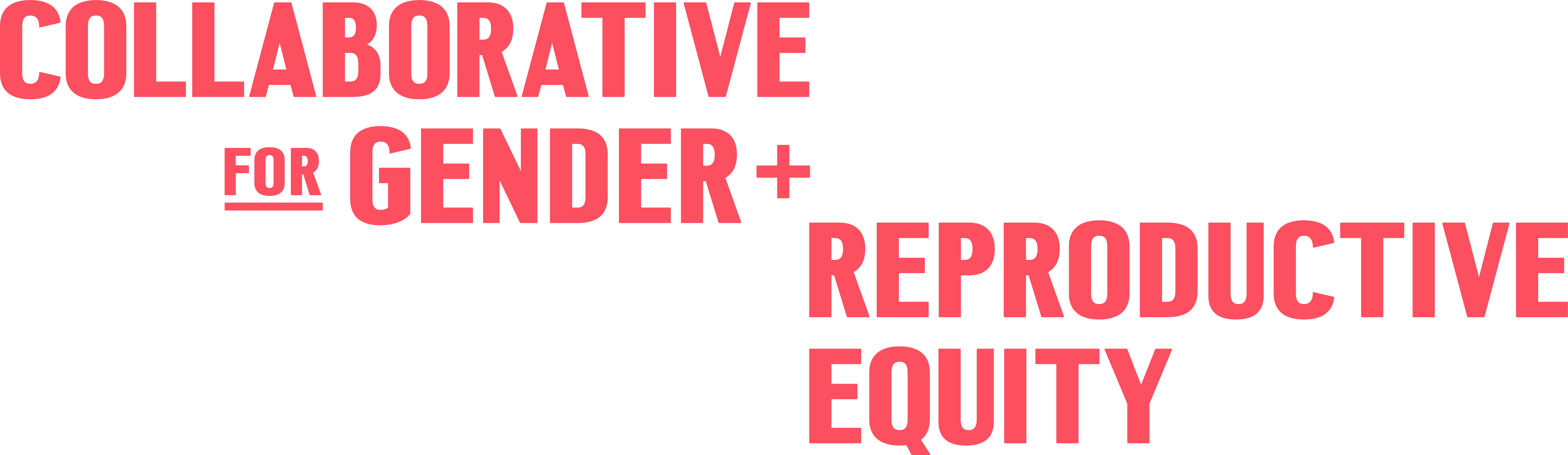 Collaborative for Gender + Reproductive Equity Logo